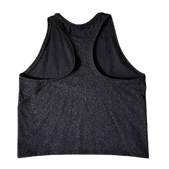 Athleta Women's Speedlight Gravel Tank Top Black White Speckle Print Dot Size 2X - Picture 5 of 9